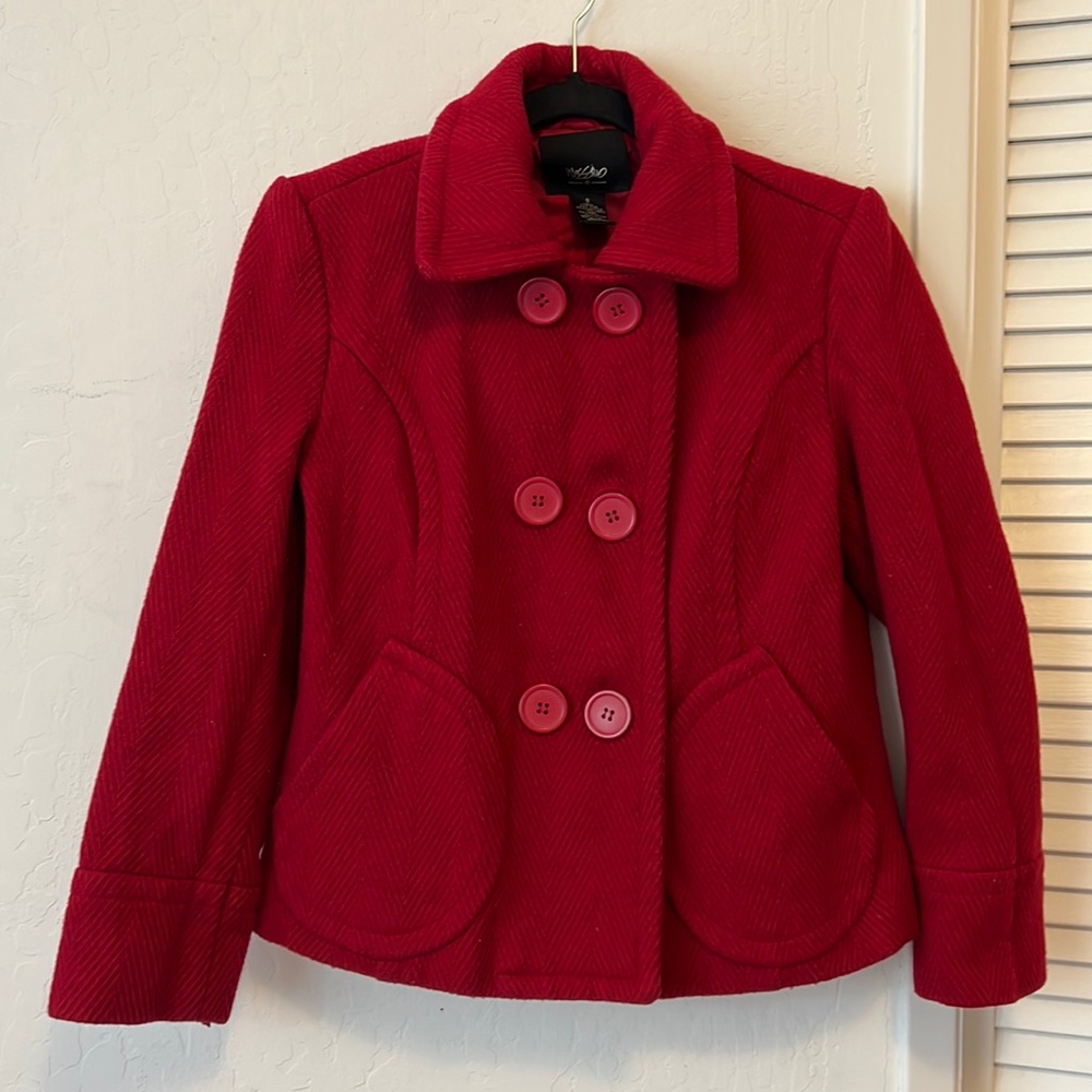 Mossimo red coat small